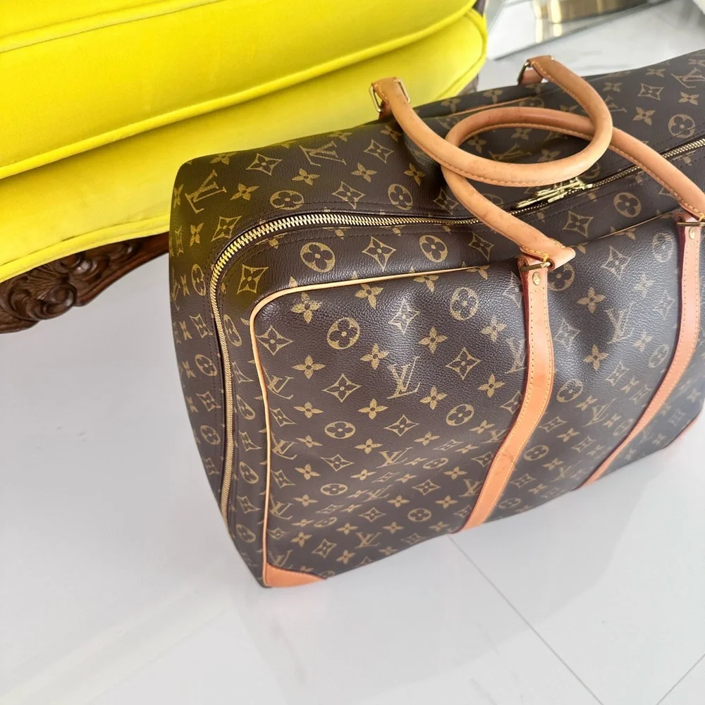 Louis Vuitton LV Travel Bag Sirius 55 Brown Monogram vintage excellent condition - Picture 4 of 11